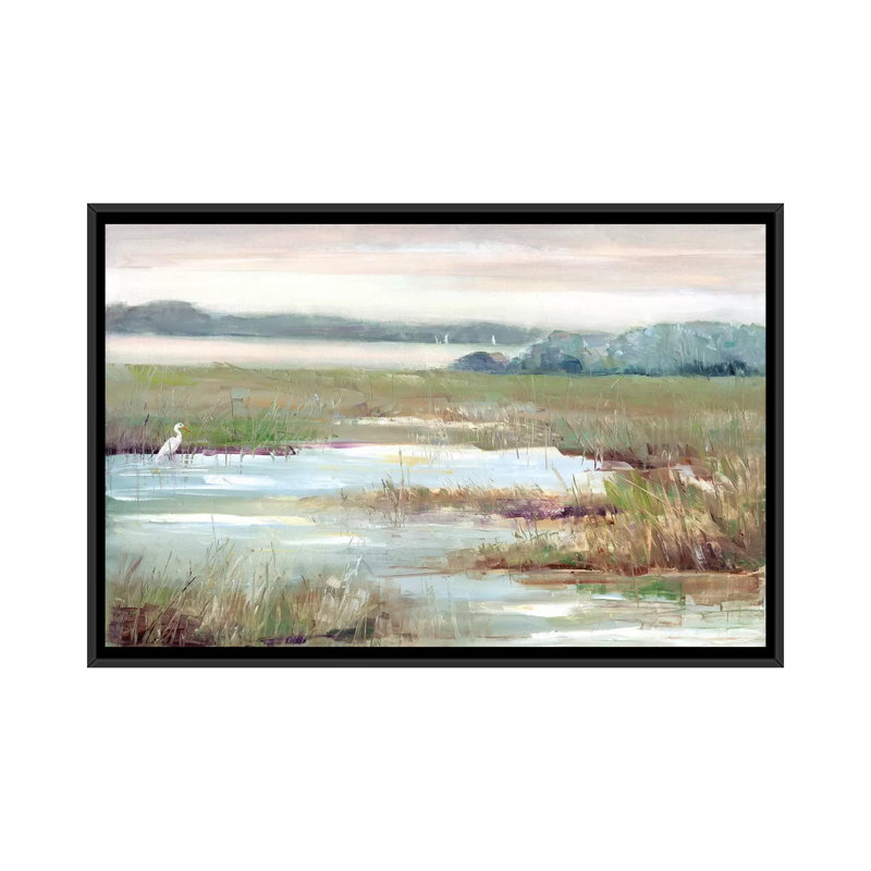 Early Morning Magic by Sally Swatland - Painting on Canvas, Black Framed, 152.5 cm H x 101.5 cm W
