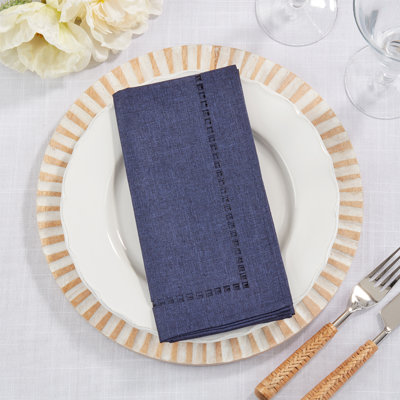 Serviette carrée en polyester Caroleta
