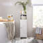Narma Solid Wood Freestanding Linen Cabinet-1867568255