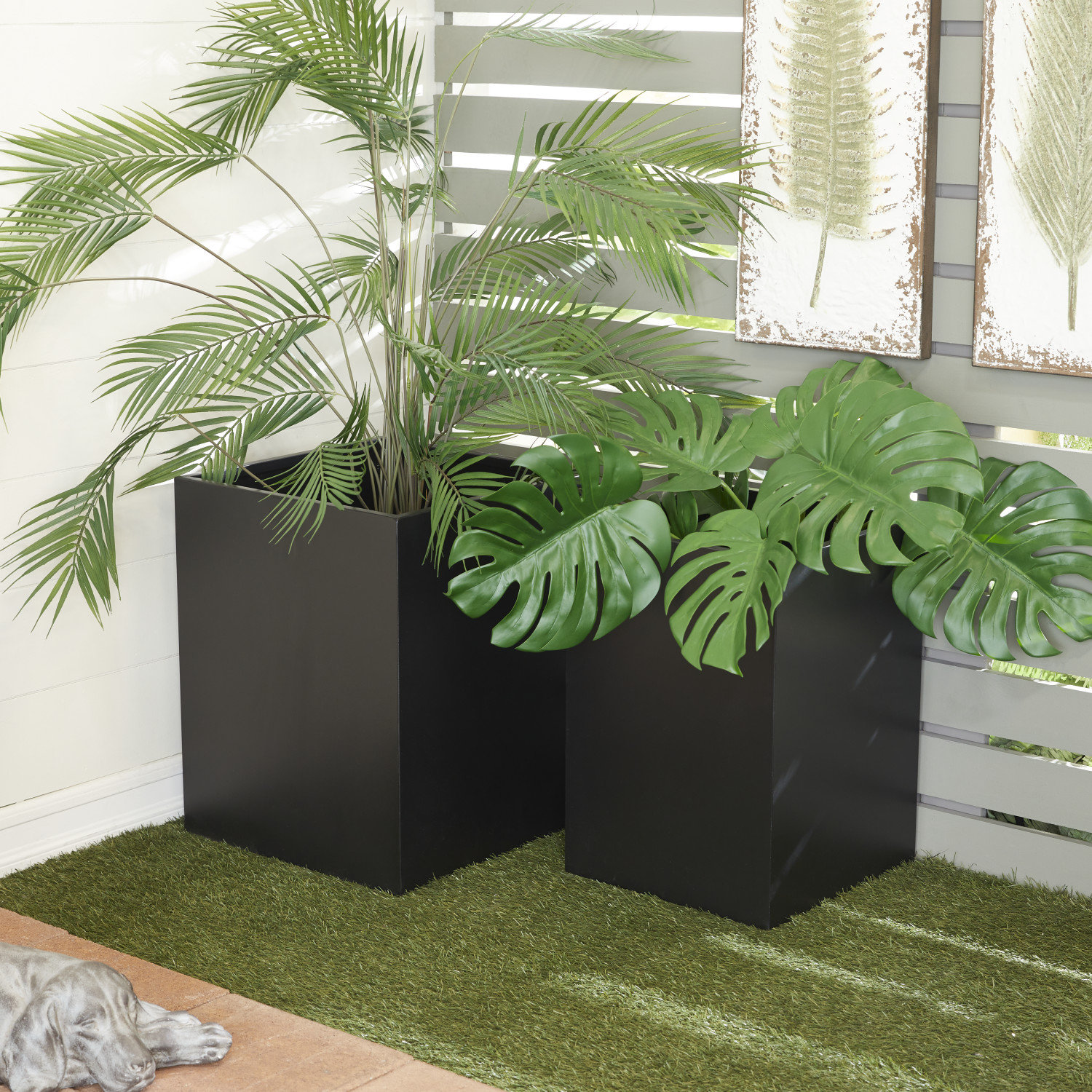 Etha 6" Planter Box, Black