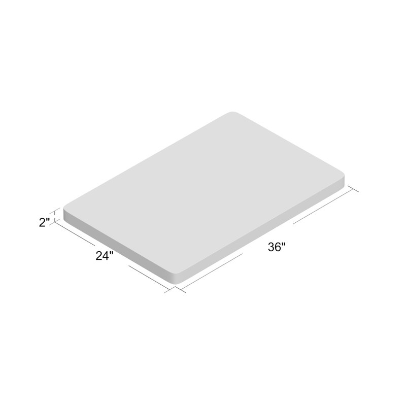 Chilton Synthetic Anti-Fatigue Non-Skid Kitchen Mat, Rectangle 24" x 36"