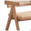 Chaise avec accoudoirs en rotin et finition naturelle (ensemble de 2)