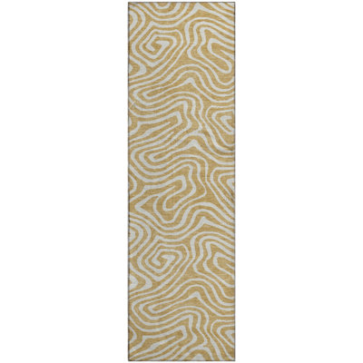 Premium Machine Washable Colmenero AMF1020 Swirls Rug