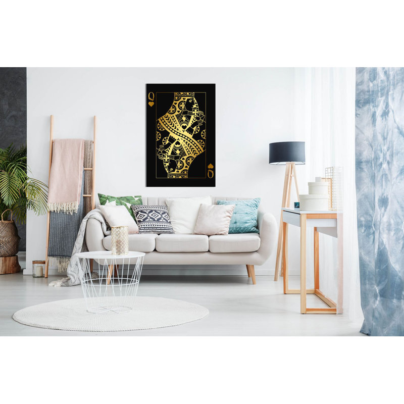 King & Queen Of Hearts - Wrapped Canvas Print, 91cm H x 61cm W