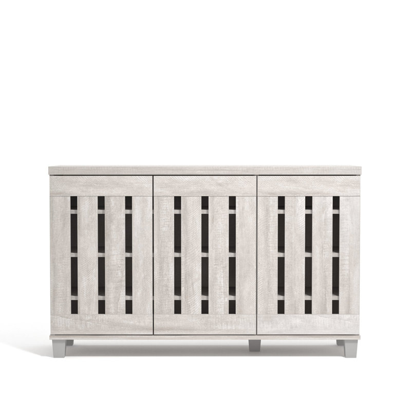Ensemble de rangement pour chaussures Banos, Chêne gris cendré