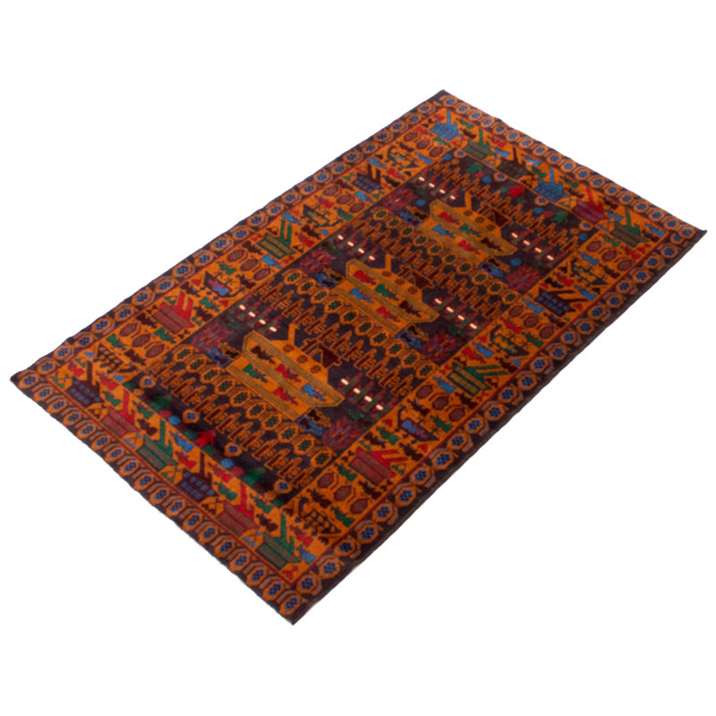 Tapis unique en laine noué à la main de style années 1990 de 4 pi x 6 pi 9 po brun foncé Iraiz