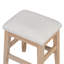 Ensemble de table de salle à manger 4 pièces pour 3 personnes, ensemble de table et chaises de cuisine rétro avec 3 tiroirs de rangement, idéal pour les petits espaces-1055098166