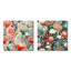 Natalina - Ensemble de 2 collages floraux carrés-101843259-101843265