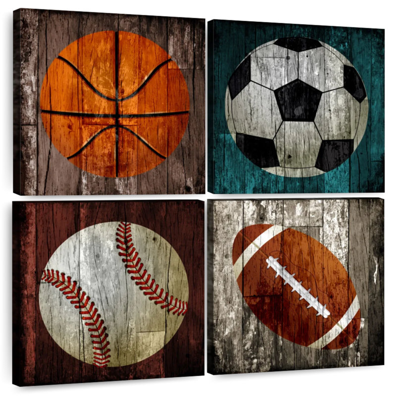 Sports de balle en bois Sireci, H 32 po x l 32 po