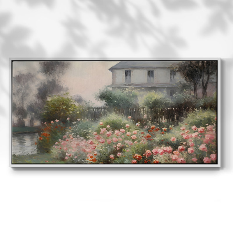 Série paysage -MXI- Toile tendue avec châssis encadré - Prêt à être accroché, H 17 po x l 33 po, Blanc
