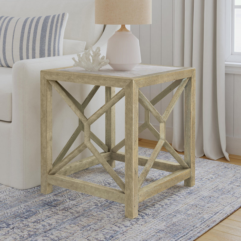Surfrider Square End Table, Natural