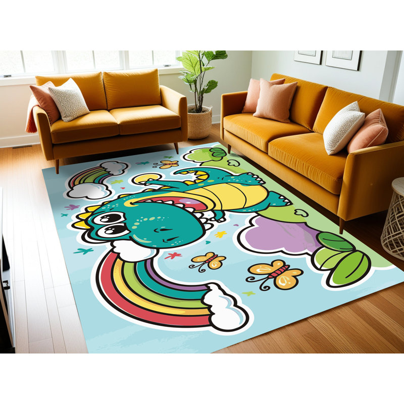 Tapis lavable pour animaux Zoomie Kids, Rectangle 4pi x 6 pi