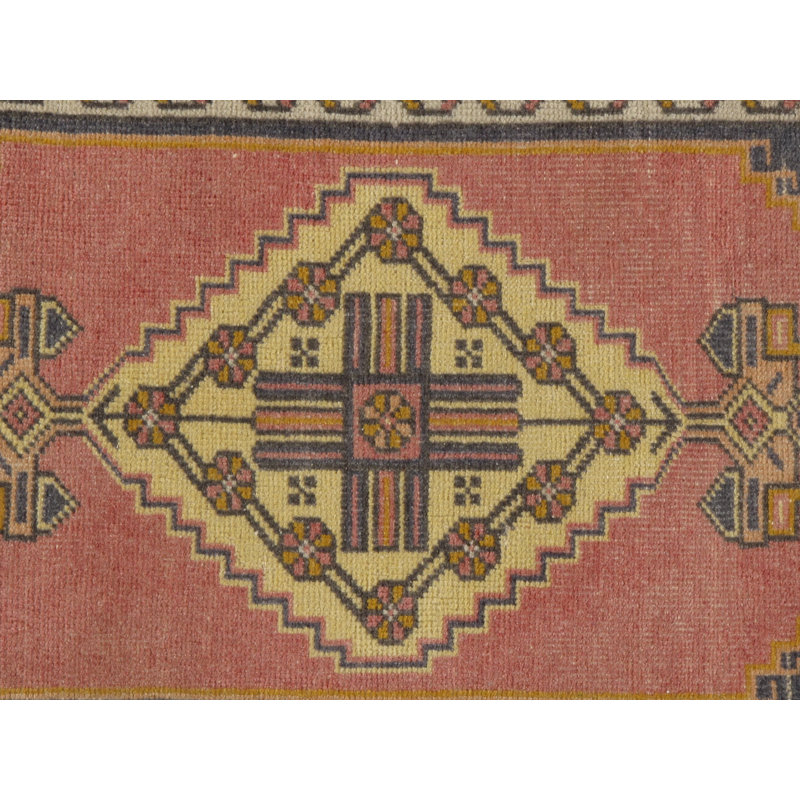 Vintage One-of-a-Kind Rectangle 1'9" X 3'3" Hand Knotted Area Rug