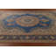 Tapis bleu fait à la main 10 x 13 po