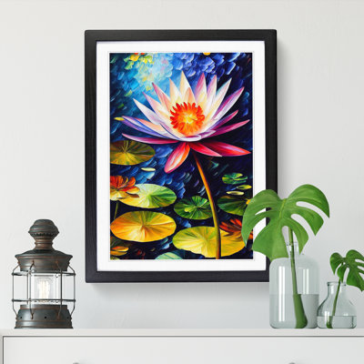 Water Lily Flower Vol.3 - Single Picture Frame Painting