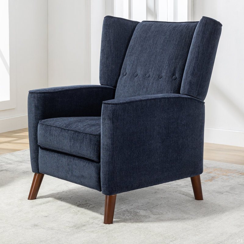 Fauteuil inclinable Libeth, Chenille bleu