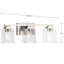 Éclairage pour salle de bain 3 lumières en verre transparent Pryer-664494493