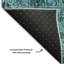 Cerrito AMF559 Premium Machine Washable Teal Rug-103978743