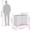 Garden Storage Cabinet 83X45x76 Cm Poly Rattan-72155447