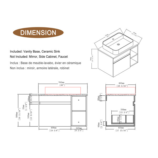 Dimensions du produit