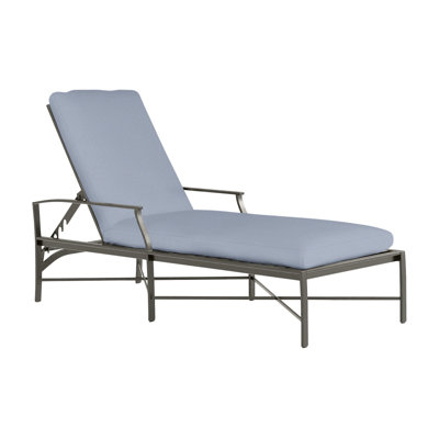 Monaco Aluminum Chaise - Slate Gray