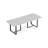 Black Rectangular Sintered Stone tabletop Dining Table-528724037
