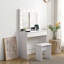 Table de coiffeuse avec miroir lumineux