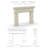 Dallas Cast Stone Fireplace Surround-104651883-104651885