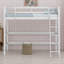 Lit mezzanine en bois avec échelle-1035091654