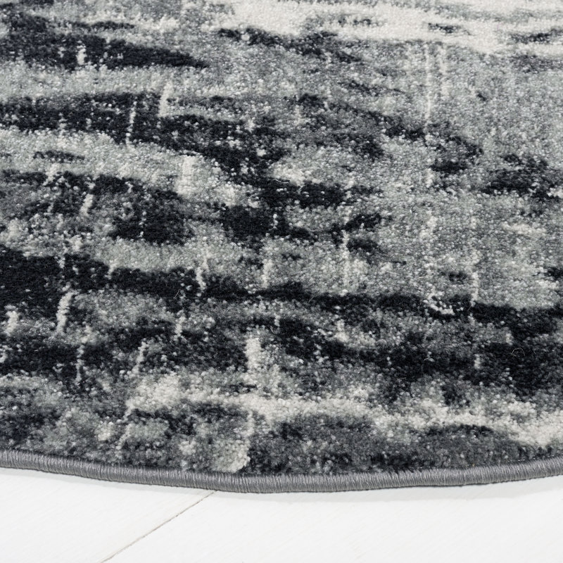 Tapis abstrait Acadian Performance, Rond 5 pi 3 po