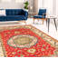 Tapis unique en laine noué à la main 6 pi 9 po x 9 pi 8 po nouvel âge Oddvin