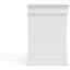 White Finish Nightstand 1Pc Bracket Legs Dovetail Drawers Hanging Handles Transitional White Finish Bedroom Furniture