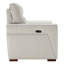  Canapé inclinable électrique large en cuir véritable blanc ivoire avec ports USB Ollie 85,83 po