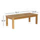 Morlan 53.1'' Teak Outdoor Coffee Table