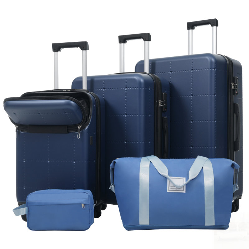 Ensemble de valises rigides durables avec valises extensibles, port USB et verrou TSA pour un voyage facile