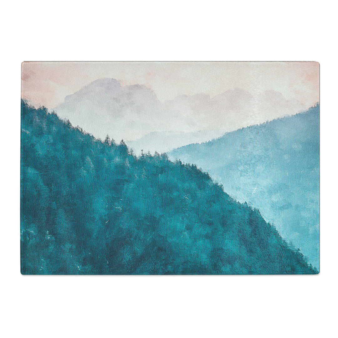 Tempered Glass the Forest Angles Chopping Board
