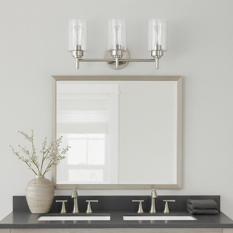 Wexton 3-Light 5.25” Wide Vanity Light, Brushed Nickel