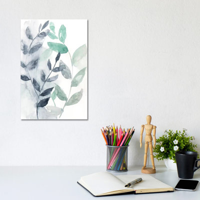 Water Flow Leaves II by Jennifer Goldberger - Wrapped Canvas Print
