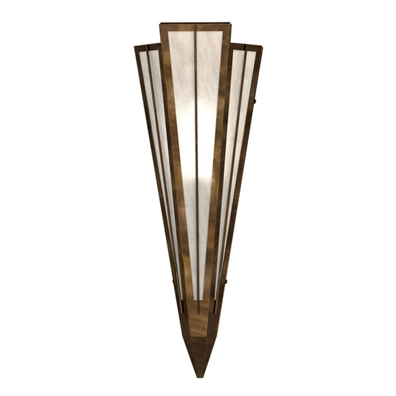 Brum 1 - Light Flush Mounted Sconce, Angelwing, Antique Copper
