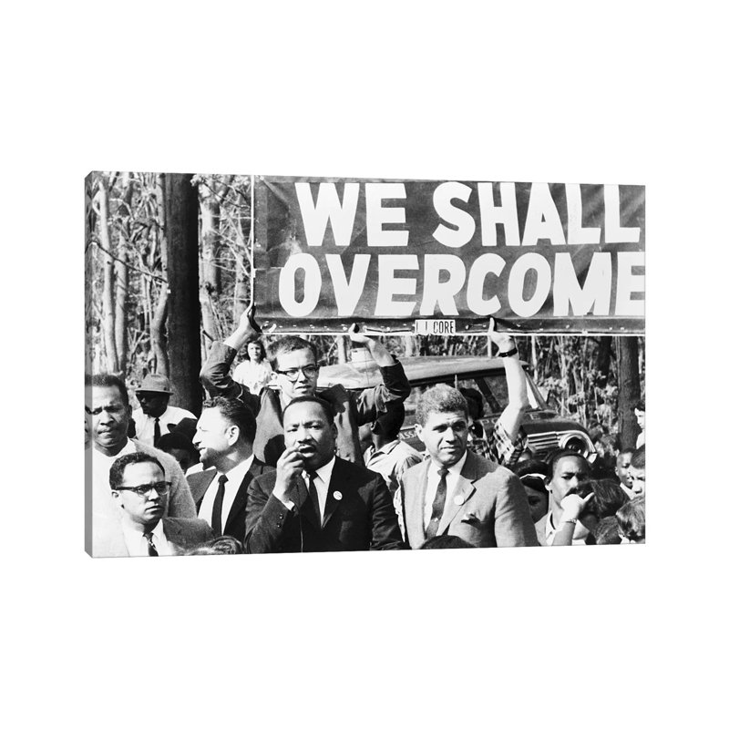 «Martin Luther King Jr», reproduction de photo, Toile tendue, H 8 po x l 12 po x P 0,75 po