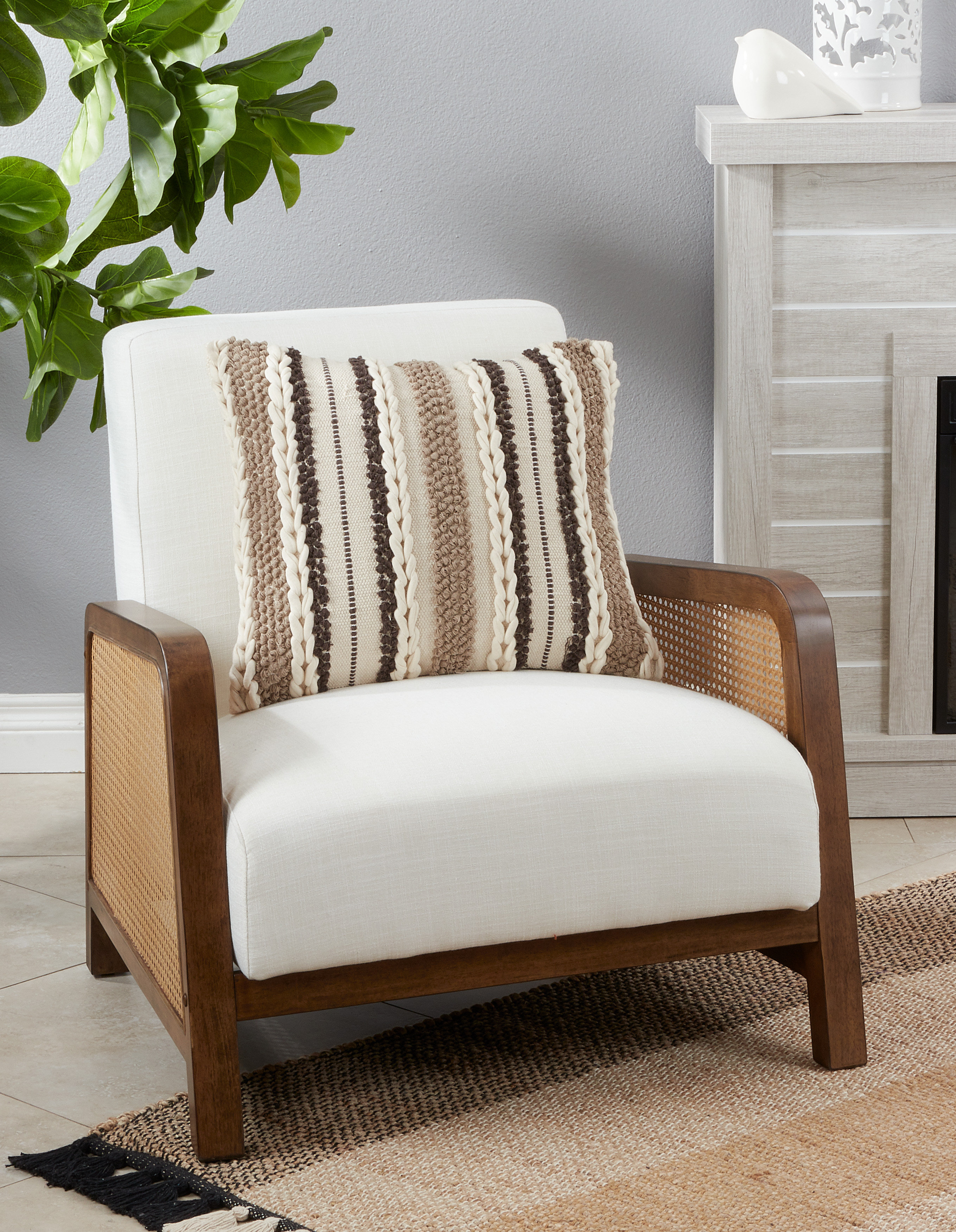 Saro Shinoda Cotton Throw Pillow