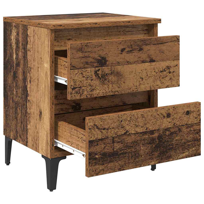 Bedside Cabinet 40 X 35 X 50 Cm Engineered Wood, Old Wood