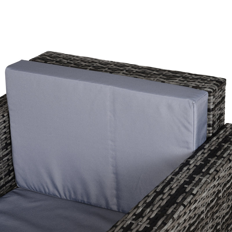 Aalijah Metal Outdoor Lounge Chair