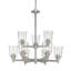 Lustre à niveaux 9 lumières avec abat-jour Masham-2100349747