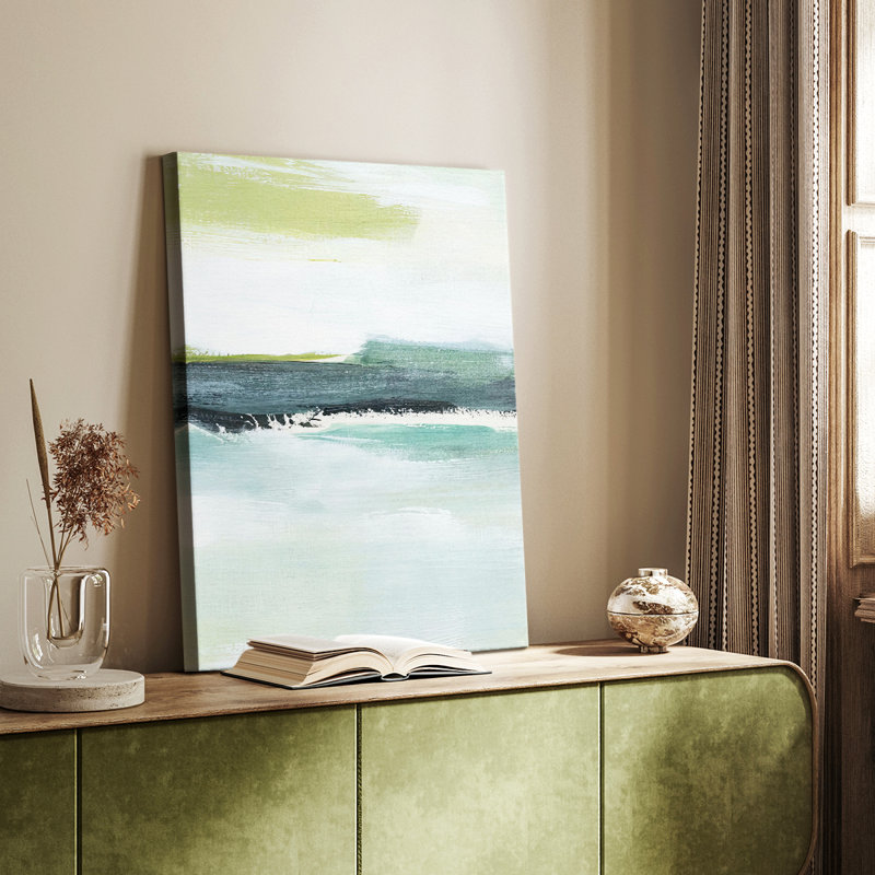 Sea Green Layers III - galerie sur mesure, H 36 po x l 24 po