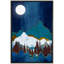 Soleil, chaîne de montagnes, paysage abstrait, illustrations, rustique-100707806-100707807