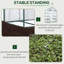 Ensemble de serre portatif, 5 pi x 2,5 pi 6,5 pi, 3 tablettes, couvercle patiné, maximise la capacité de production et l'efficacité des plantes de jardin en plastique