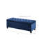 Revêtement de siège bleu marine avec banc de rangement intérieur - pièce décorative-1659101873