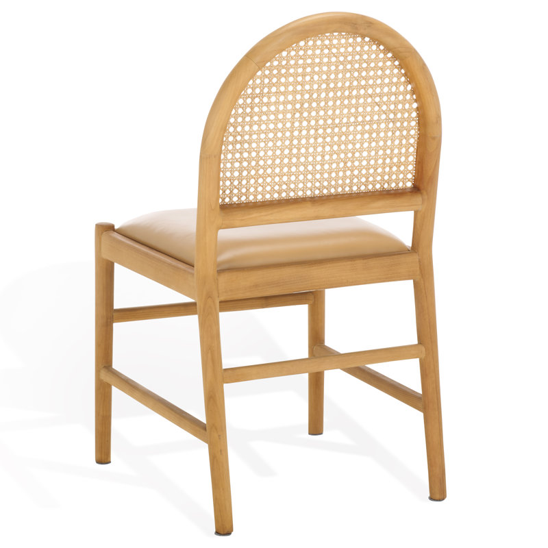 Laylie Leather Upholstered Dining Chair, Natural, Natural