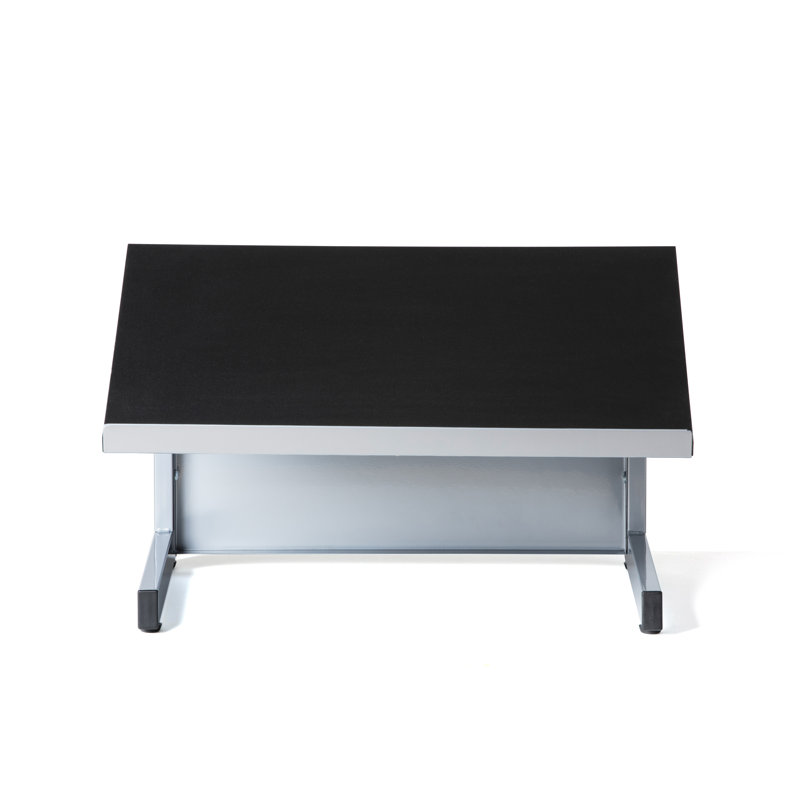 Lutrin de table audiovisuel direct, argent, Argent / noir